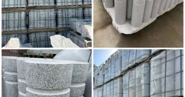 张掖 芝麻白花岗岩挡车柱、隔离柱多少钱