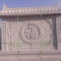 张掖 芝麻白花岗岩屏风，照壁，影壁