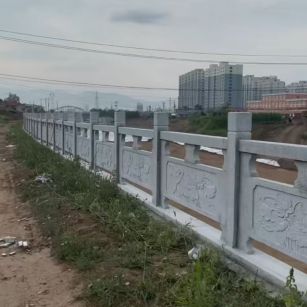 张掖 石材河道栏杆