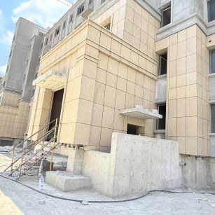 张掖 黄金麻干挂，工地实拍