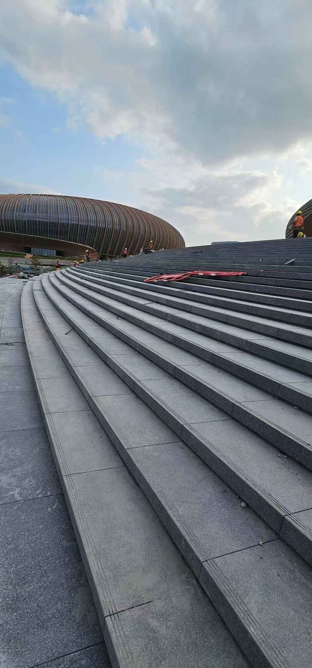 张掖 弧形整石台阶铺装效果图