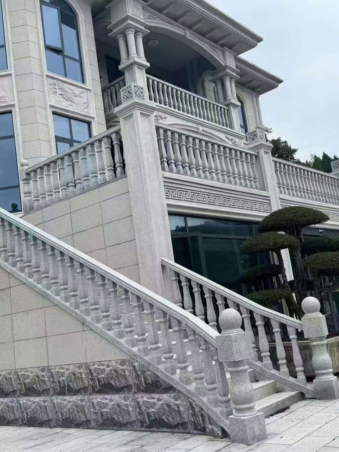 张掖 芝麻白别墅，栏杆