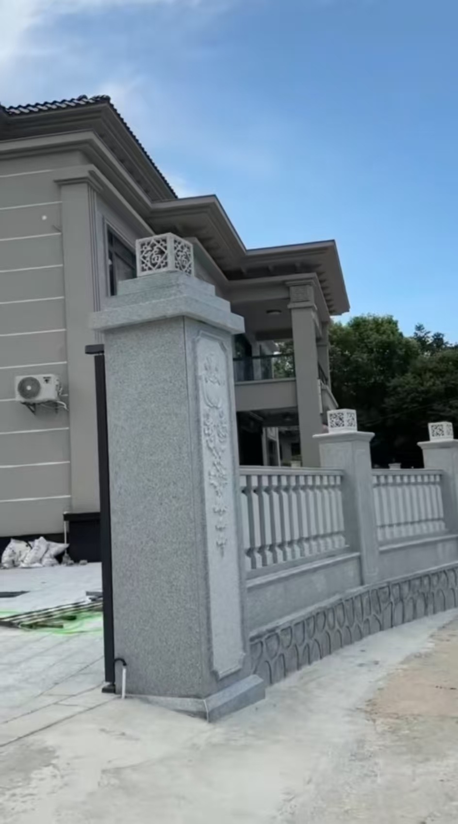 张掖 芝麻白别墅围墙栏杆，私人订制
