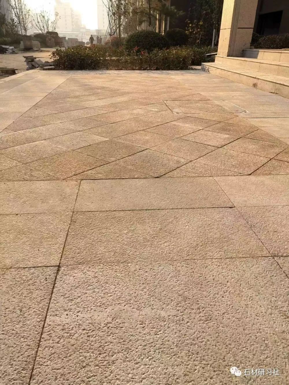 张掖黄金麻石材铺装